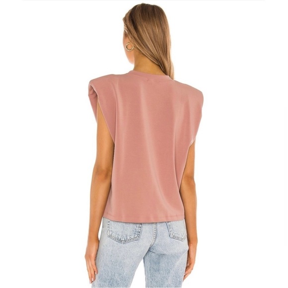 REVOLVE Parentezi Scuba Muscle Shoulder Pad Top in Mauve Size M - Picture 4 of 7